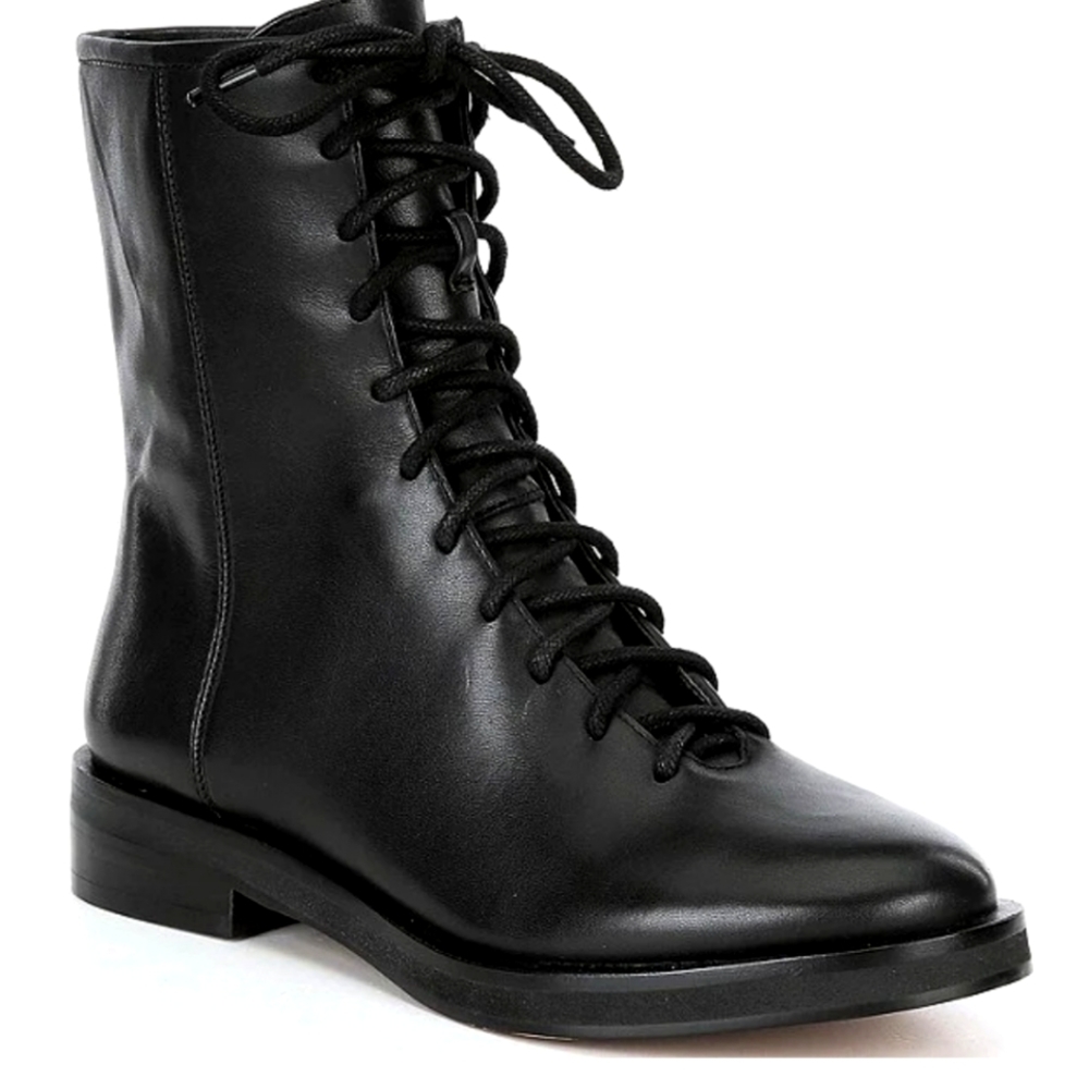 Gianni Bini Leather Combat Boots